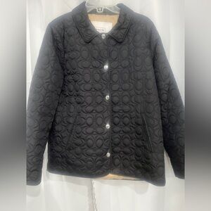 Coach Black Quilted Puffer Jacket